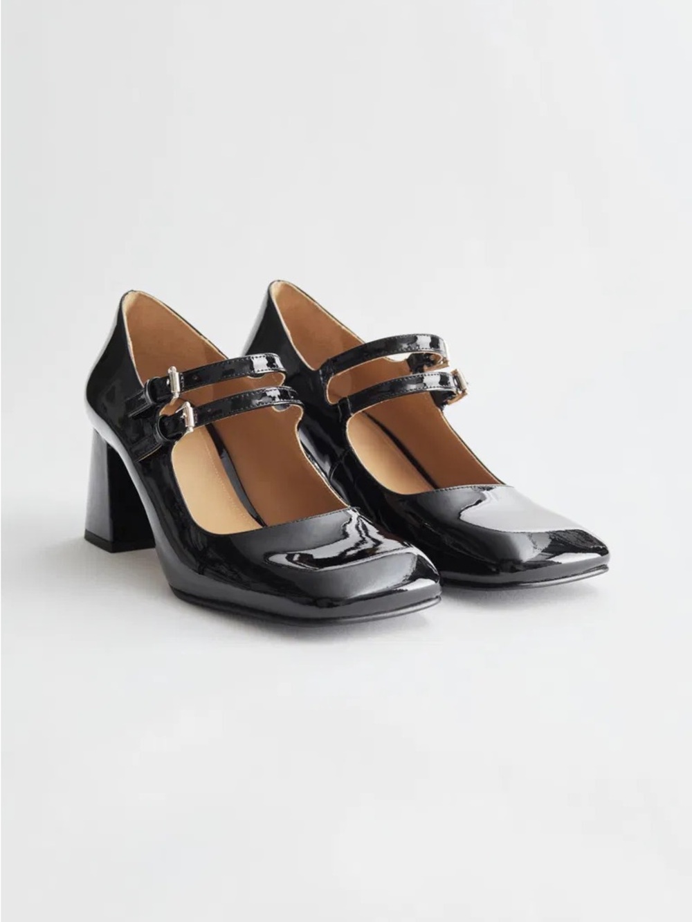 BNIB & Other Stories Patent Leather Mary Jane Pumps